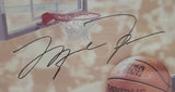 MICHAEL JORDAN Signed CHICAGO BULLS Photo Panoramic CHAMPIONSHIPS. UDA