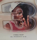 MICHAEL JORDAN Signed CHICAGO BULLS Photo Panoramic CHAMPIONSHIPS. UDA