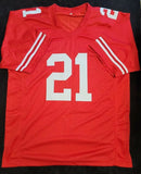 Eric Wright "San Francisco 49ers" Autographed Red Custom Jersey size XL. JSA