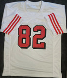 John Taylor "San Francisco 49ers" Autographed White Throwback jersey size XL w/Inscriptions JSA