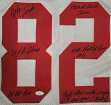 John Taylor "San Francisco 49ers" Autographed White Custom jersey w/Inscriptions Size XL. JSA