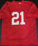 Roger Craig "Nebraska Cornhuskers" Autographed Burgendy Custom Size XL Jersey . JSA