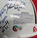 BARRY SANDERS, EMMITT SMITH, DEION SANDERS, JERRY RICE 32 HOF Proline Full Size Helmet. BECKETT
