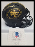 Joe Montana "San Francisco 49ers" Autographed Eclipse Mini Helmet. Beckett