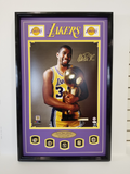 Magic Johnson Autographed Photo JSA : Framed 24x34