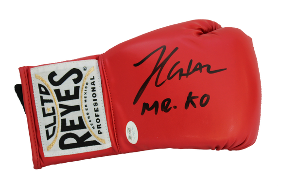 Julio Cesar Chavez Sr. Autographed Cleto Reyes Red Boxing Gloves 