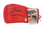 Julio Cesar Chavez Autographed Cleto Reyes Red Boxing Glove "Viva Mexico" Inscription. JSA
