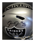 Josh Jacobs Autographed Las Vegas Raiders Proline Full Size Speed Custom Helmet. Beckett Witness