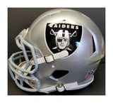 Josh Jacobs Autographed Las Vegas Raiders Proline Full Size Speed Custom Helmet. Beckett Witness