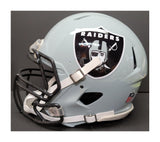 Josh Jacobs Autographed Las Vegas Raiders Proline Full Size Speed Custom Helmet. Beckett Witness