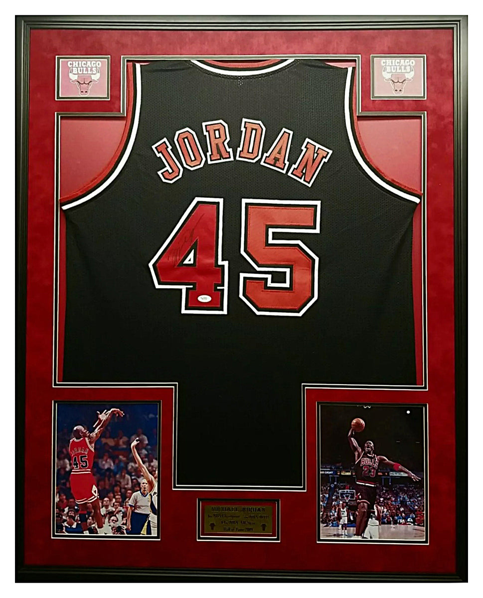 Lot Detail - Michael Jordan Signed Chicago White Sox Jersey in Framed  Display (JSA)