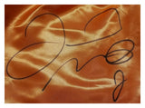 Floyd Mayweather Jr. "PRETTY BOY, TMT, TBE" Autographed Custom Boxing Orange Trunks. Beckett
