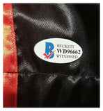 Floyd Mayweather Jr. "PRETTY BOY" Autographed "TITTLE"  Black & Red Boxing Trunks. Beckett