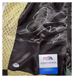Floyd Mayweather Jr. "PRETTY BOY" Autographed "HUBLOT" "FUN DUAL" Black, Gold Boxing Trunks Frame. Beckett