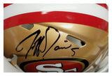 Jeff Garcia "San Francisco 49ers" Autographed Speed Gold Mini Helmet. Beckett