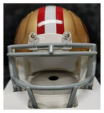 Jeff Garcia "San Francisco 49ers" Autographed Speed Gold Mini Helmet. Beckett