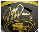 Jeff Garcia "San Francisco 49ers" Autographed Eclipse Black Mini Helmet. Beckett