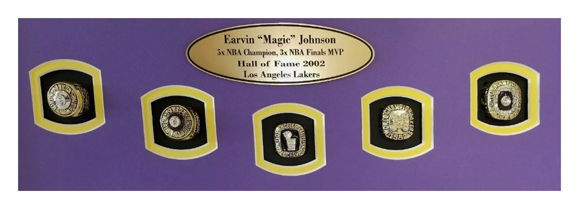 Magic Johnson Los Angeles Lakers Autographed NBA Finals Champion