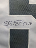 Jim Plunkett "Raiders" Autographed Custom jersey frame  size 32x40 Mat Finish Frame. JSA