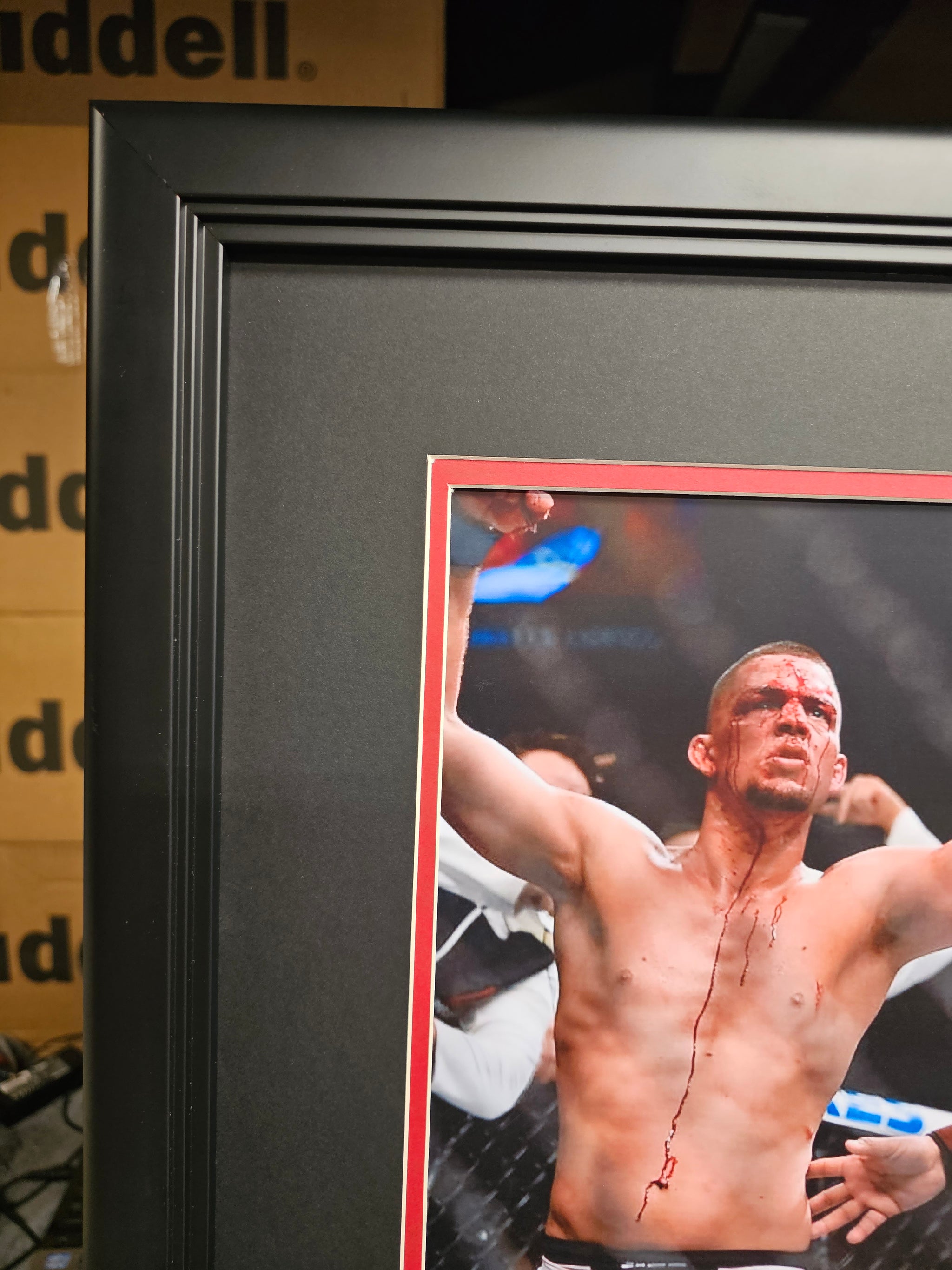 UFC Legend Nate Diaz outlets autographed photo