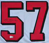 Dre Greenlaw "San Francisco 49ers" Autographed White Throwback Custom Jersey size XL. Beckett