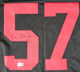 Dre Greenlaw "San Francisco 49ers" Autographed Black Custom Jersey size XL. Beckett Authetication
