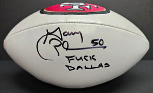 Gary Plummer "San Francisco 49ers" Autographed Photo Ball Beckett Witness