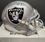 JAKOBI MEYERS "Las Vegas Raiders" Autographed Speed Riddell mini Helmet. Beckett