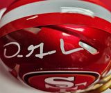 Dre Greenlaw "San Francisco 49ers" Autographed "Flash" Riddell Speed Mini Helmet. Beckett