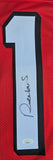 Deebo Samuel Sr. Autographed San Francisco 49ers Red Throwback Custom jersey Size XL. JSA