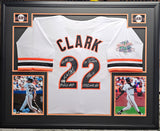 Will 'The Thrill " Clark "San Francisco Giants Autograph Custom Frame Jersey, Beckett