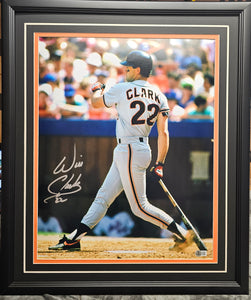 Will "The Thrill" Clark  "San Francisco Giants" Autographed 16x20 Photo Frame. Beckett