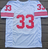 Roger Craig "San Francisco 49ers" Autographed White Custom Jersey Size XL. Beckett Authentication