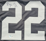 Roger Craig "Oakland Raiders" Autographed Black & Silver Custom Jersey Size XL. Beckett