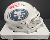 Patrick Willis "San Francisco 49ers" Autographed Salute to Service Mini Helmet. Beckett