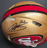 Patrick Willis "San Francisco 49ers" Autographed Throwback Full Size Proline Helmet. Beckett