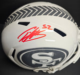 Patrick Willis "San Francisco 49ers & Hall of Fame" Autographed Salute to Service Full Size Replica Riddell Helmet. Beckett