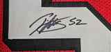 Patrick Willis "San Francisco 49ers & Hall of Fame" Autographed Red & Black Throwback Custom Jersey SZ XL. Beckett