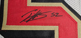 Patrick Willis "San Francisco 49ers" Autographed White Throwback Custom Jersey Size XL. Beckett