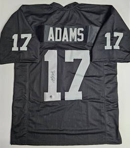 Davante Adams "Las Vegas Raiders" Autographed Custom Jersey Size XL. Beckett