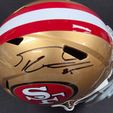 George Kittle "San Francisco 49ers" Autographed Full Size Riddell Replica Helmet. Beckett Witness