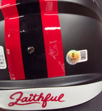 George Kittle "San Francisco 49ers" Autographed Full Size Riddell Replica Helmet Rivalries. Beckett Witness