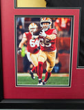 George Kittle "San Francisco 49ers" Autographed Rivalries custom jersey Framed. Beckett Witness