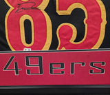 George Kittle "San Francisco 49ers" Autographed Rivalries custom jersey Framed. Beckett Witness