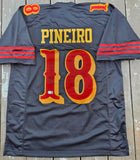 Eddy Pinero "San Francisco 49ers" Autographed Rivalries Custom Jersey Size XL. Beckett