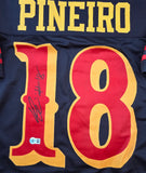 Eddy Pinero "San Francisco 49ers" Autographed Rivalries Custom Jersey Size XL. Beckett