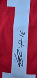 Eddy Pinero "San Francisco 49ers" Autographed Red Custom Jersey Size XL. Beckett