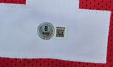 Eddy Pinero "San Francisco 49ers" Autographed Red Custom Jersey Size XL. Beckett