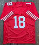 Eddy Pinero "San Francisco 49ers" Autographed Red Custom Jersey Size XL. Beckett