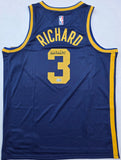 Will Richard "Golden State Warriors" Autographed Marin Blue Jersey SZ XL. Beckett